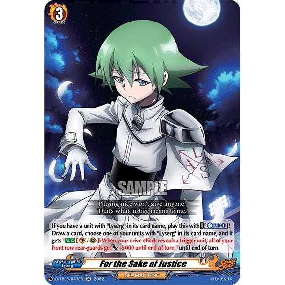 Image for For the Sake of Justice (D-TB03/047EN) (D-TB03) - Cardfight Vanguard