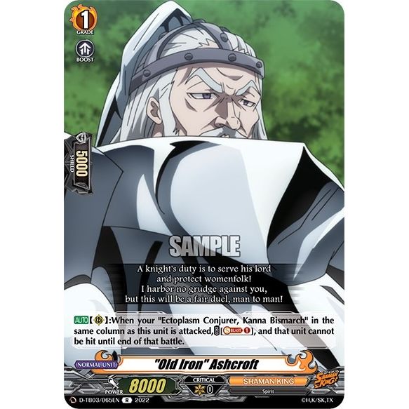 Image for "Old Iron" Ashcroft (D-TB03/065EN) (D-TB03) - Cardfight Vanguard