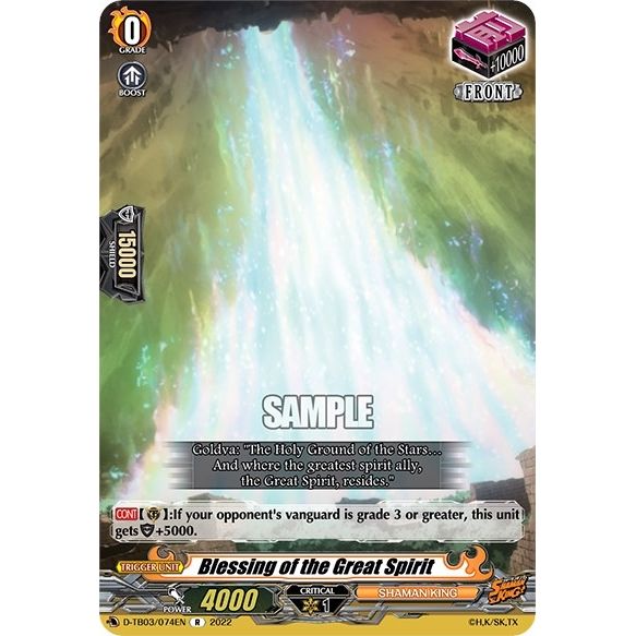 Image for Blessing of the Great Spirit (D-TB03/074EN) (D-TB03) - Cardfight Vanguard