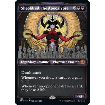 Image for Sheoldred, the Apocalypse (Textured Foil) (331) (DMU) - Magic: The Gathering