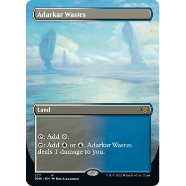Image for Adarkar Wastes (Borderless) (377) (DMU) - Magic: The Gathering