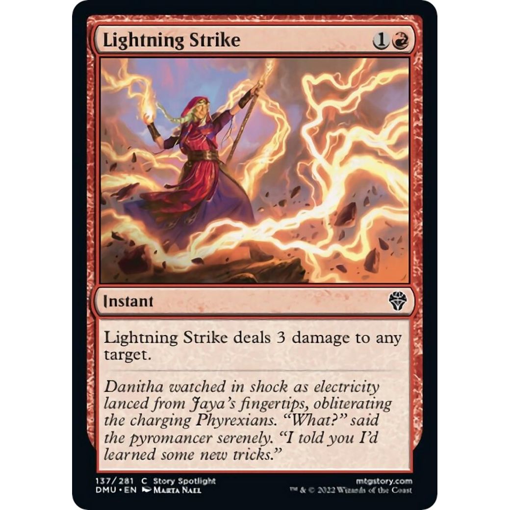 Image for Lightning Strike (137) (DMU) - Magic: The Gathering