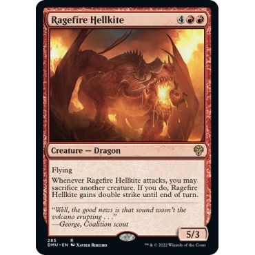 Image for Ragefire Hellkite (285) (DMU) - Magic: The Gathering