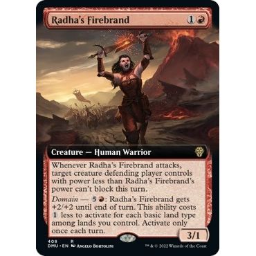 Image for Radha's Firebrand (Extended Art) (408) (DMU) - Magic: The Gathering