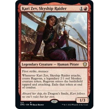 Image for Kari Zev, Skyship Raider (123) (DMC) - Magic: The Gathering