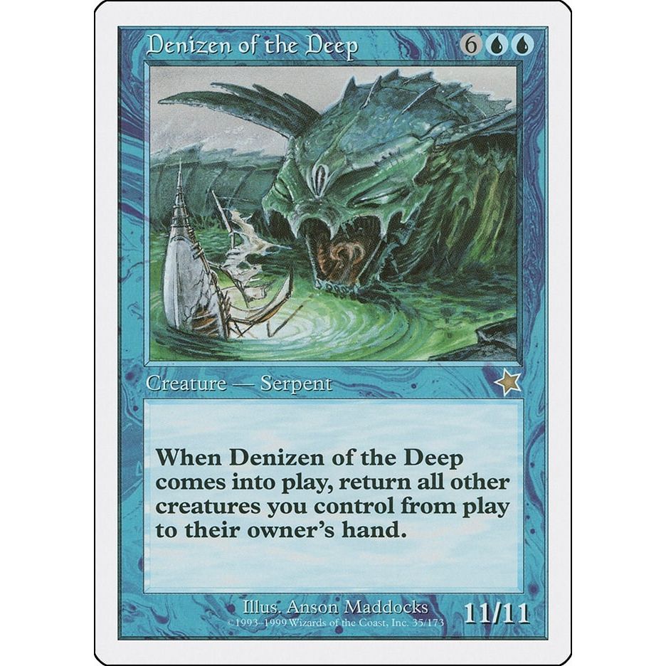 Image for Denizen of the Deep (35) (S99) - Magic: The Gathering