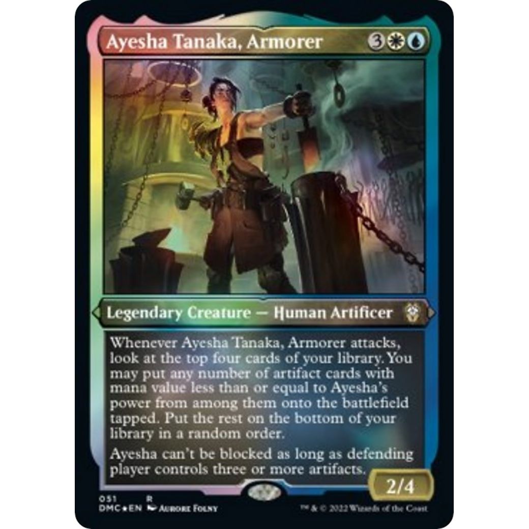 Image for Ayesha Tanaka, Armorer (Foil Etched) (51) (DMC) - Magic: The Gathering