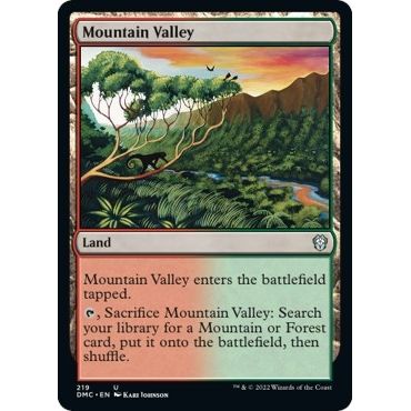 Image for Mountain Valley (219) (DMC) - Magic: The Gathering