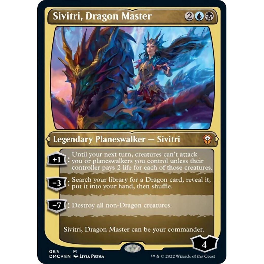 Image for Sivitri, Dragon Master (Foil Etched) (65) (DMC) - Magic: The Gathering
