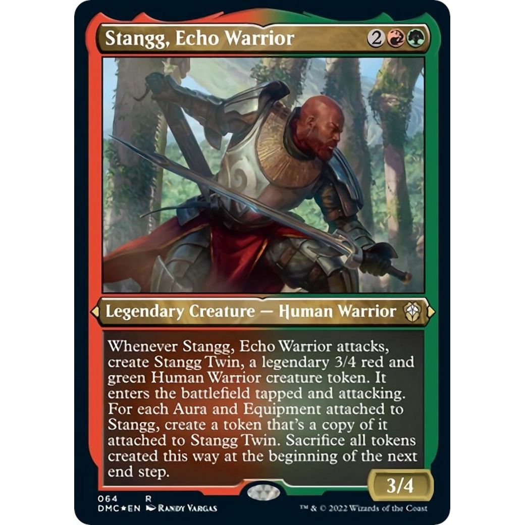 Image for Stangg, Echo Warrior (Foil Etched) (64) (DMC) - Magic: The Gathering