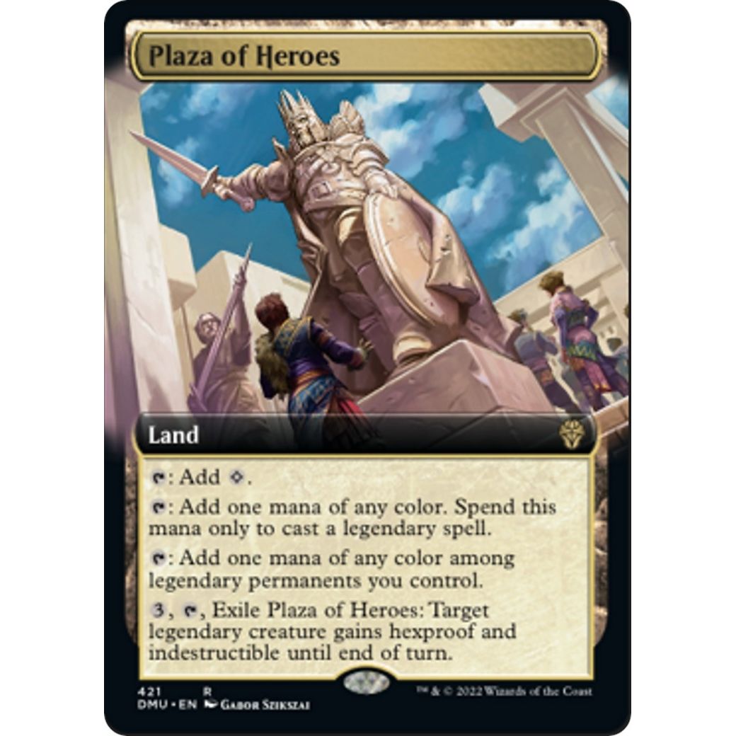 Image for Plaza of Heroes (Extended Art) (421) (DMU) - Magic: The Gathering
