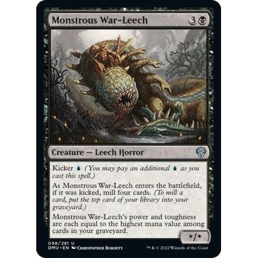 Image for Monstrous War-Leech (98) (DMU) - Magic: The Gathering