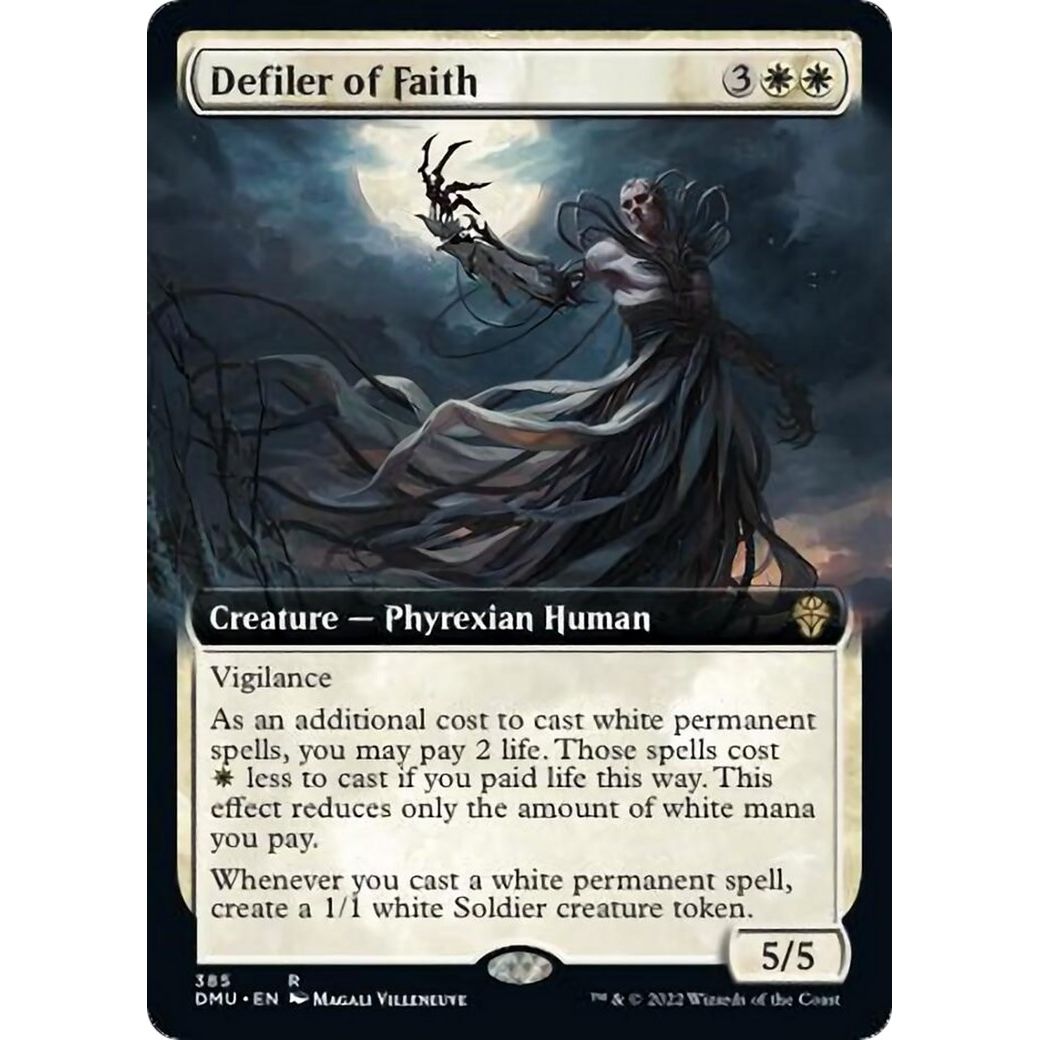 Image for Defiler of Faith (Extended Art) (385) (DMU) - Magic: The Gathering