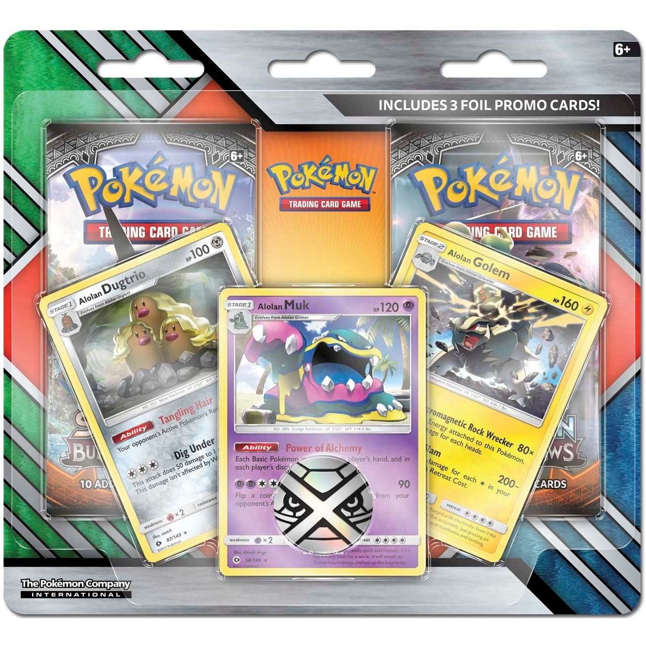 Image for Enhanced 2-Pack Blister Pack [Alolan Dugtrio, Alolan Muk, & Alolan Golem] - Pokemon