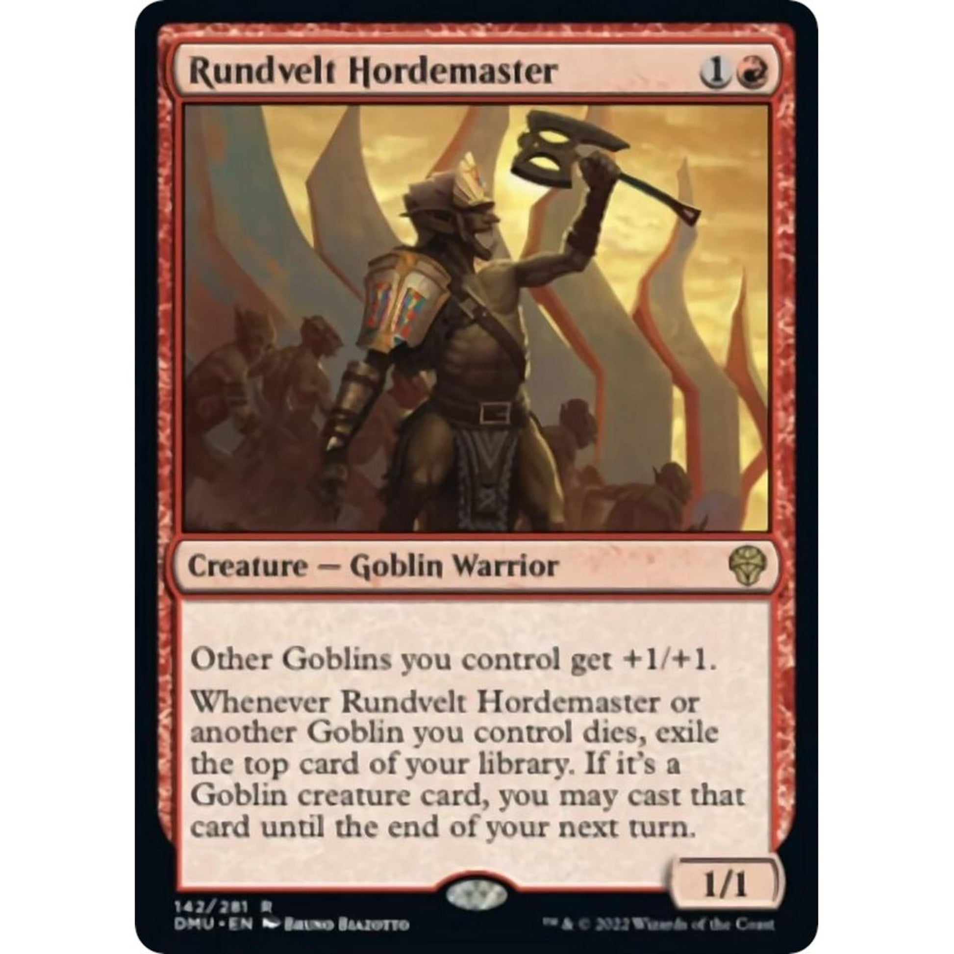 Image for Rundvelt Hordemaster (142) (DMU) - Magic: The Gathering