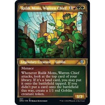 Image for Rulik Mons, Warren Chief (Textured Foil) (357) (DMU) - Magic: The Gathering