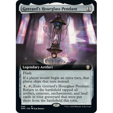 Image for Gerrard's Hourglass Pendant (Extended Art) (93) (DMC) - Magic: The Gathering