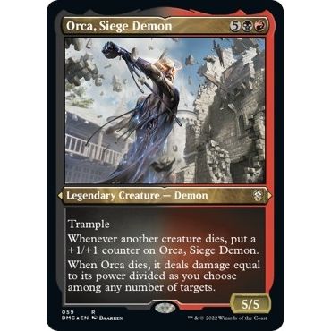 Image for Orca, Siege Demon (Foil Etched) (59) (DMC) - Magic: The Gathering