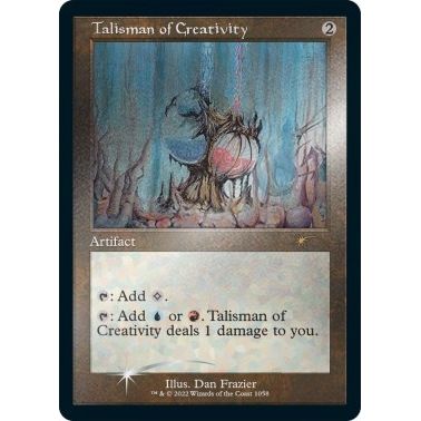 Image for Talisman of Creativity (Retro Frame) (Foil Etched) (1058) (SLD) - Magic: The Gathering
