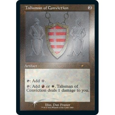 Image for Talisman of Conviction (Retro Frame) (Foil Etched) (1060) (SLD) - Magic: The Gathering