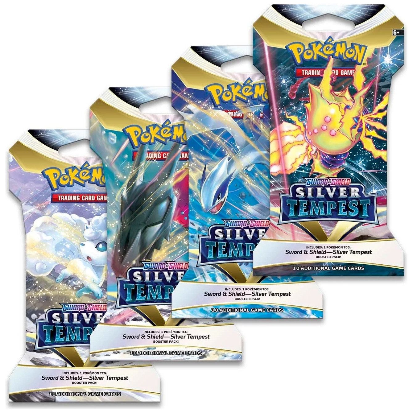Image for Silver Tempest Sleeved Booster Pack Art Bundle [Set of 4] - Pokemon