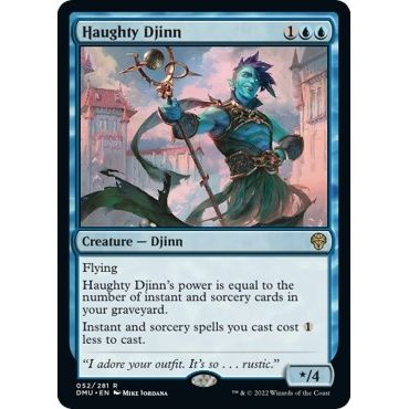 Image for Haughty Djinn (52) (DMU) - Magic: The Gathering