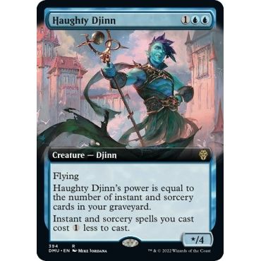 Image for Haughty Djinn (Extended Art) (394) (DMU) - Magic: The Gathering