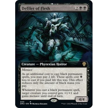 Image for Defiler of Flesh (Extended Art) (400) (DMU) - Magic: The Gathering
