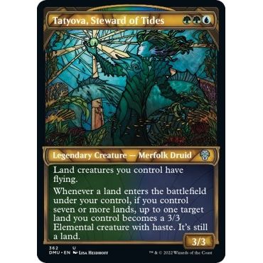 Image for Tatyova, Steward of Tides (Textured Foil) (362) (DMU) - Magic: The Gathering