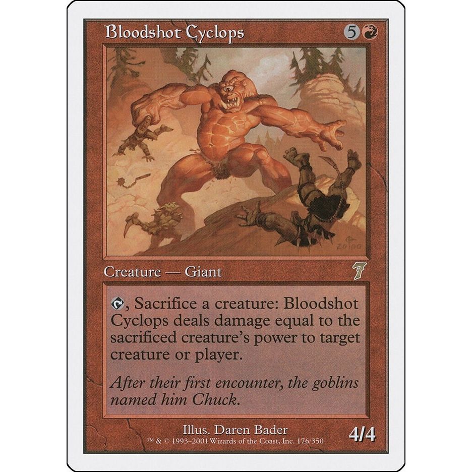 Image for Bloodshot Cyclops (176) (7ED) - Magic: The Gathering