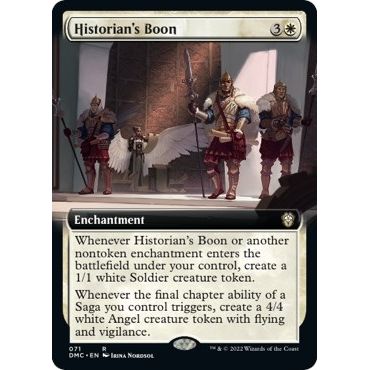 Image for Historian's Boon (Extended Art) (71) (DMC) - Magic: The Gathering