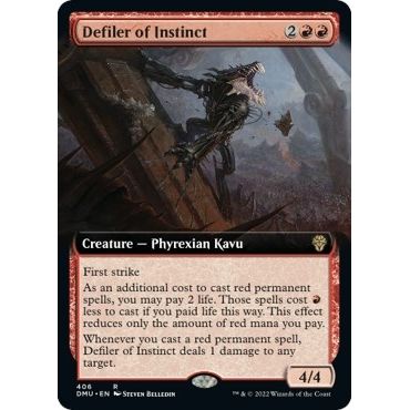 Image for Defiler of Instinct (Extended Art) (406) (DMU) - Magic: The Gathering