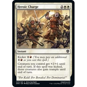 Image for Heroic Charge (20) (DMU) - Magic: The Gathering