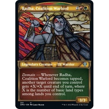 Image for Radha, Coalition Warlord (Textured Foil) (351) (DMU) - Magic: The Gathering
