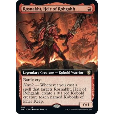 Image for Rosnakht, Heir of Rohgahh (Extended Art) (75) (DMC) - Magic: The Gathering