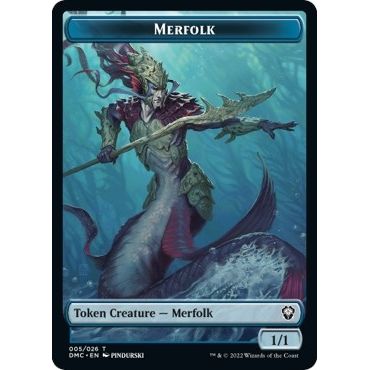Image for Merfolk Token (5) (DMC) - Magic: The Gathering