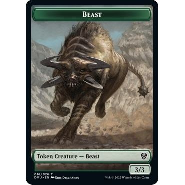 Image for Beast Token (16) (DMU) - Magic: The Gathering