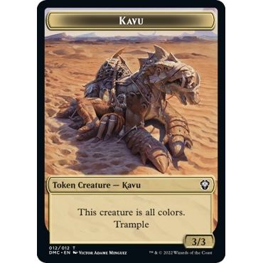 Image for Kavu // Beast Double-Sided Token (12 // 16) (DMC) - Magic: The Gathering