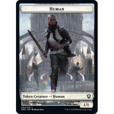 Image for Human // Snake Double-Sided Token (2 // 11) (DMC) - Magic: The Gathering