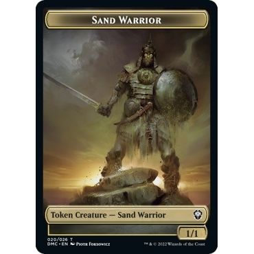 Image for Sand Warrior Token (20) (DMC) - Magic: The Gathering