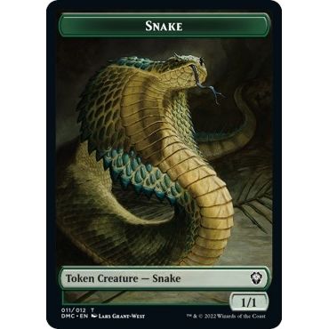 Image for Snake // Hydra Double-Sided Token (11 // 10) (DMC) - Magic: The Gathering