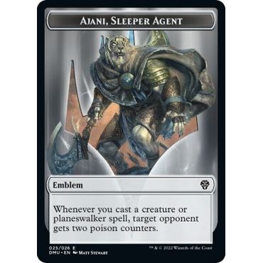 Image for Emblem - Ajani, Sleeper Agent (25) (DMU) - Magic: The Gathering