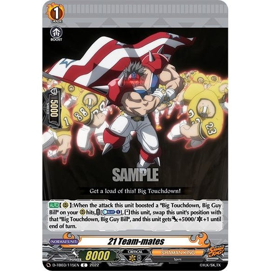 Image for 21 Team-mates (D-TB03/115EN) (D-TB03) - Cardfight Vanguard