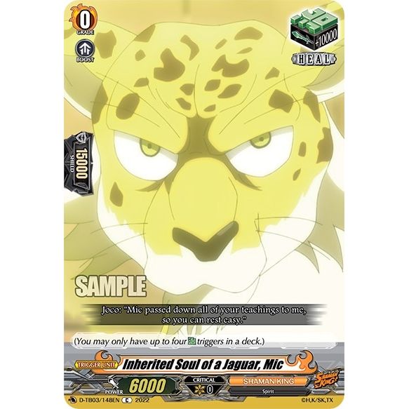 Image for Inherited Soul of a Jaguar, Mic (D-TB03/148EN) (D-TB03) - Cardfight Vanguard