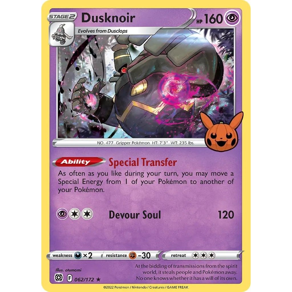 Image for Dusknoir (062/172) (TTBB) - Pokemon