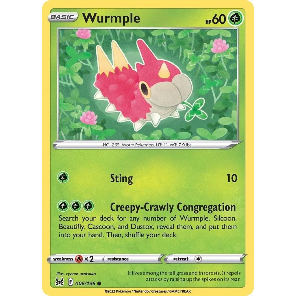Image for Wurmple (006/196) (SWSH11) - Pokemon
