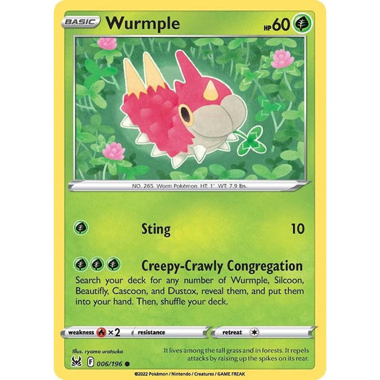 Image for Wurmple (006/196) (SWSH11) - Pokemon