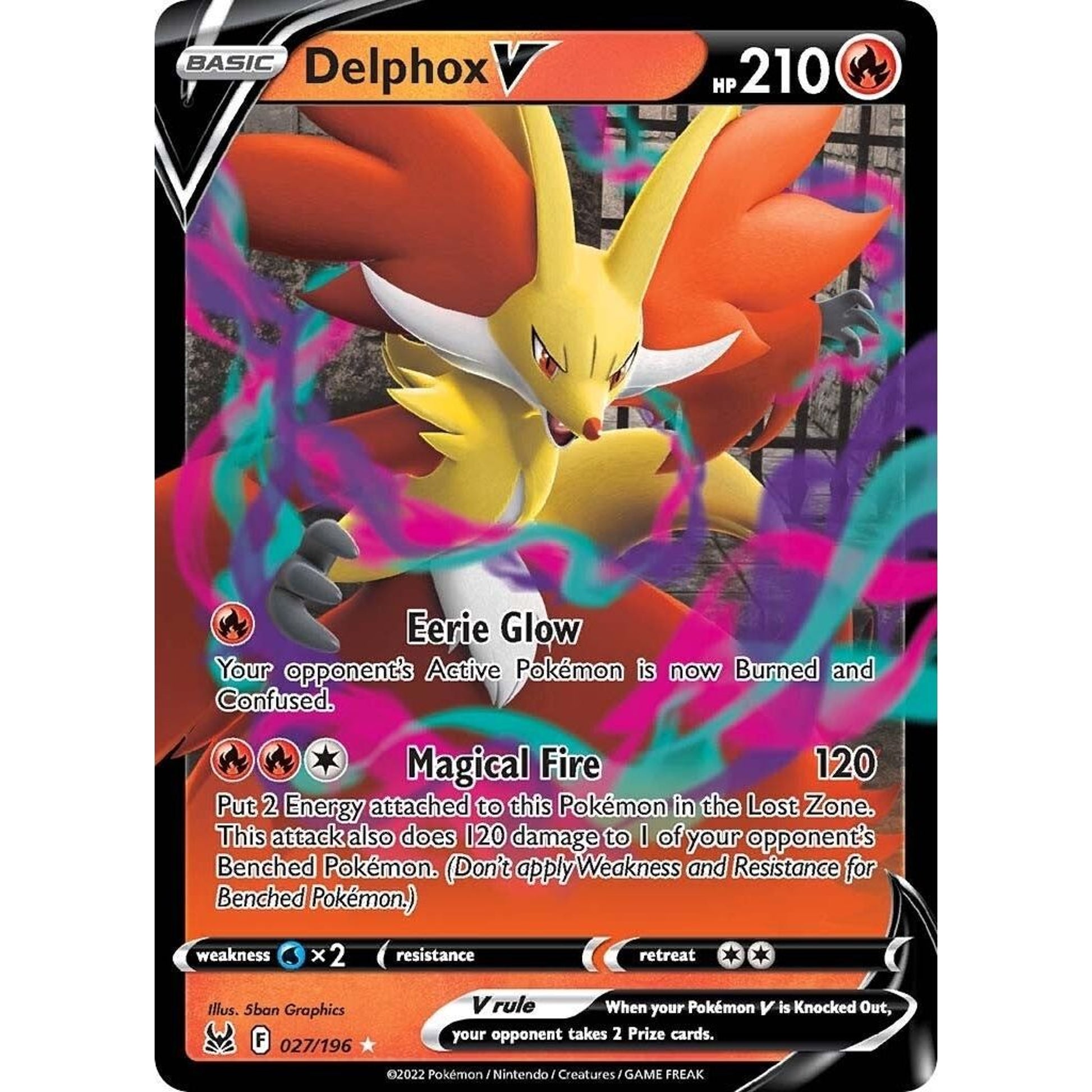 Image for Delphox V (027/196) (SWSH11) - Pokemon
