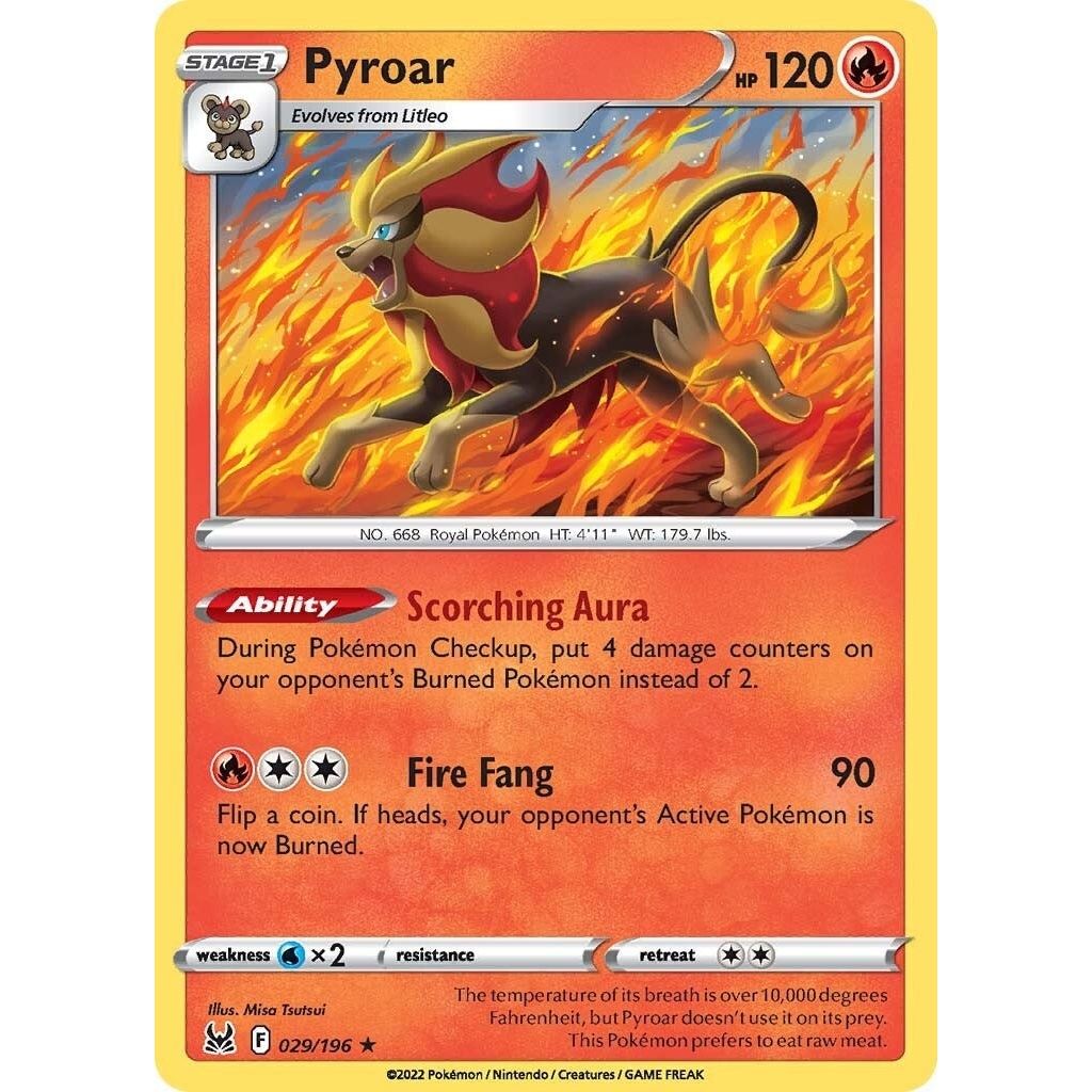 Image for Pyroar (029/196) (SWSH11) - Pokemon