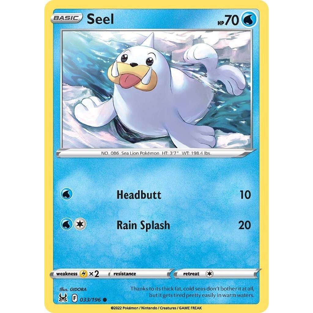Image for Seel (033/196) (SWSH11) - Pokemon